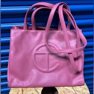 Preowned Telfar medium corn beef color tote bag